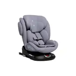 Netto Marken-Discount Kikkaboo Kindersitz i-Felix i-Size (40-150cm) Isofix Top Tether 360 Grad Drehung hellgrau Angebot