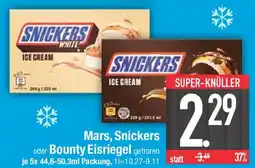 E-Center Mars, Snickers oder Bounty Eisriegel Angebot