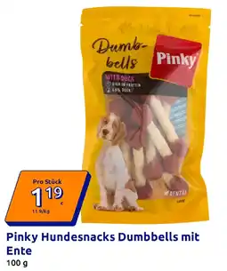 Action Pinky Hundesnacks Dumbbells mit Ente Angebot