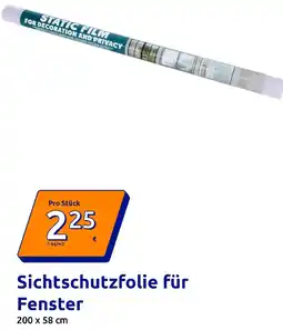 Action Sichtschutzfolie für Fenster Angebot