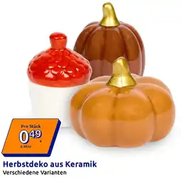Action Herbstdeko aus Keramik Angebot