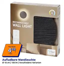Action Aufladbare Wandleuchte Angebot