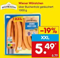 Netto Marken-Discount Hofmaier Wiener Würstchen Angebot