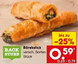 Netto Marken-Discount Back Stube Börekstick Angebot
