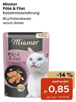Zoo & Co Miamor Pâté & Filet Katzen Nassnahrung Angebot