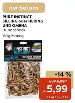 Zoo & Co PURE INSTINCT SILLING oder HERING UND OMENA Hundesnack Angebot