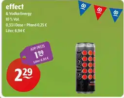 Getränke Hoffmann effect & Vodka Energy Angebot