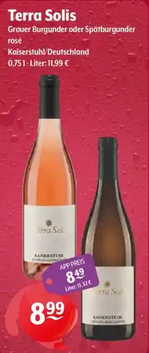 Getränke Hoffmann Terra Solis Grauer Burgunder oder Spätburgunder rosé Angebot