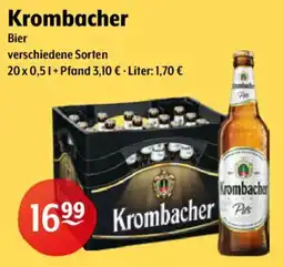 Getränke Hoffmann Krombacher Bier Angebot