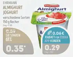 Edeka Struve Ehrmann Almighurt Joghurt Angebot