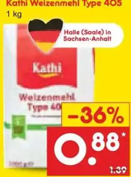 Netto Marken-Discount Kathi Weizenmehl Type 405 Angebot
