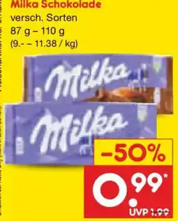Netto Marken-Discount Milka Schokolade Angebot