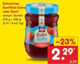 Netto Marken-Discount Schwartau Konfitüre Extra oder Samt Angebot