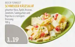 Edeka Struve BEECK FEINKOST SCHWEIZER KÄSESALAT Angebot