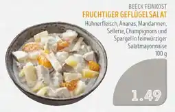 Edeka Struve BEECK FEINKOST FRUCHTIGER GEFÜLGELSALAT Angebot