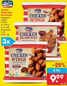Netto Marken-Discount American Style Chicken Wings oder Drumsticks Angebot