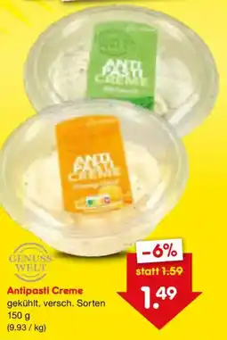 Netto Marken-Discount Genuss Welt Antipasti Creme Angebot