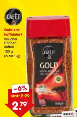 Netto Marken-Discount CAFÉT Gold entkoffeiniert Angebot