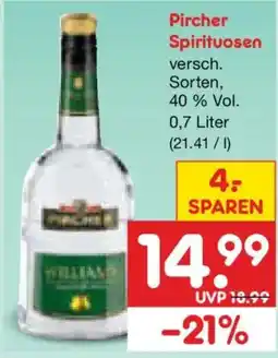 Netto Marken-Discount Pircher Spirituosen Angebot