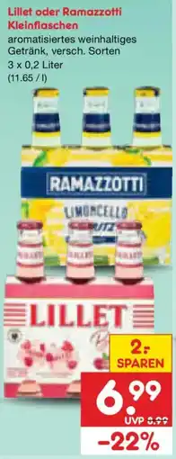 Netto Marken-Discount Lillet oder Ramazzotti Kleinflaschen Angebot
