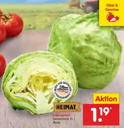 Netto Marken-Discount HEIMAT Eisbergsalat Angebot