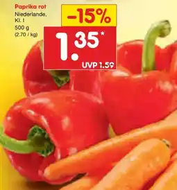 Netto Marken-Discount Paprika rot Angebot