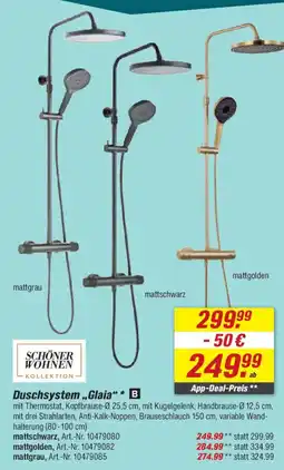 toom Baumarkt Duschsystem „Glaia“ * B Angebot