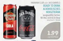 Edeka Struve HAVANNA CLUB oder JACK DANIELS Angebot