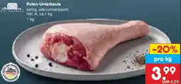 Netto Marken-Discount GUT PONHOLZ Puten-Unterkeule Angebot