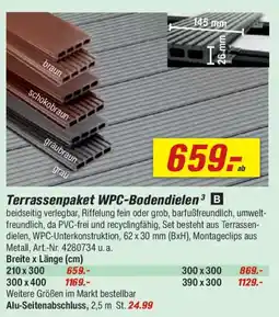 toom Baumarkt Terrassenpaket WPC-Bodendielen Angebot