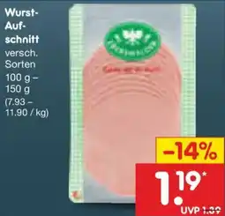 Netto Marken-Discount Wurst-Aufschnitt Angebot