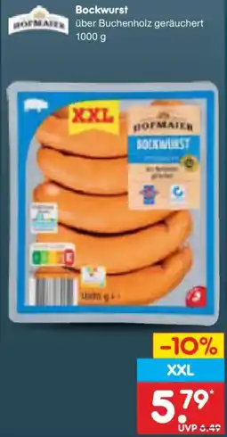 Netto Marken-Discount HOFMAIER Bockwurst Angebot