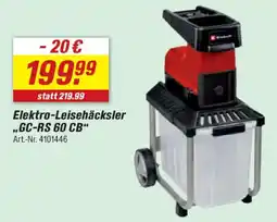 toom Baumarkt Elektro-Leisehäcksler „GC-RS 60 CB“ Angebot