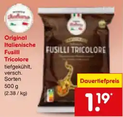 Netto Marken-Discount Original Italianische Fusilli Tricolore Angebot