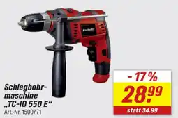 toom Baumarkt Kinka Schlagbohrmaschine "TC-ID 550 E" Angebot
