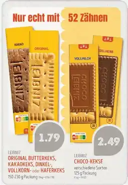 Edeka Struve LEIBNIZ ORIGINAL BUTTERKEKS, KAKAOKEKS, DINKEL-, VOLLKORN- oder HAferKEKS Angebot