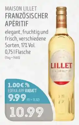 Edeka Struve MAISON LILLET FRANZÖSISCHER APÉRITIF Angebot