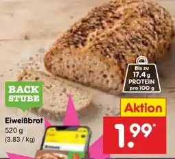 Netto Marken-Discount BACK STUBE Eiweißbrot Angebot