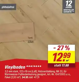 toom Baumarkt Vinylboden Terni Amalfi Angebot