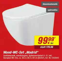 toom Baumarkt Wand-WC-Set „Madrid“ Angebot