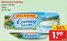 Netto Marken-Discount Milkana Schmelzkäse Angebot