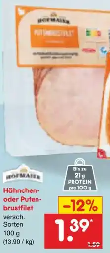 Netto Marken-Discount Hofmann Putenbrustfilet Angebot
