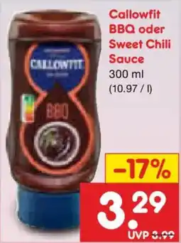 Netto Marken-Discount Callowfit BBQ oder Sweet Chili Sauce Angebot