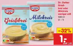 Netto Marken-Discount Dr. Oetker Milchreis Angebot