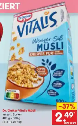 Netto Marken-Discount Dr. Oetker Vitalis Müsli Angebot