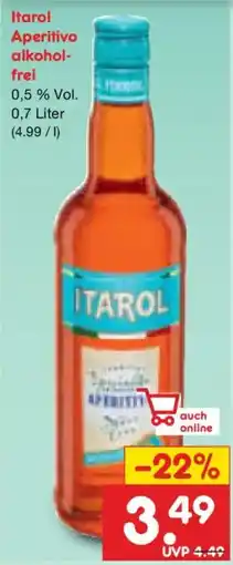 Netto Marken-Discount Itarol Aperitivo alkohol-frei Angebot