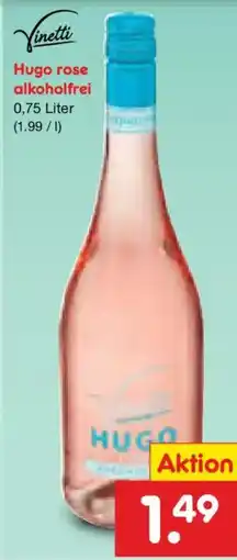 Netto Marken-Discount Hugo rose alkoholfrei Angebot