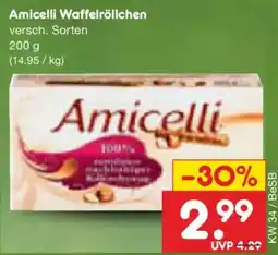 Netto Marken-Discount Amicelli Waffelröllchen Angebot