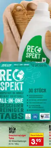 Netto Marken-Discount RESPEKT Geschirrreiniger Tabs Angebot