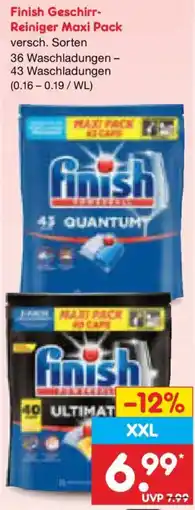 Netto Marken-Discount Finish Geschirr-Reiniger Maxi Pack Angebot